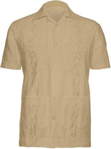 Mens Embroidered Guayabera Shirt