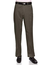 AKA Men's Wrinkle Free Cotton Twill - Traditional Fit Slacks Chino Straight-Legs Casual Pants