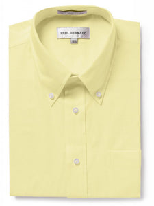 Men's Short Sleeve Oxford Shirt-Wrinkle-Free Button Down Collar