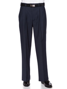 GIOVANNI UOMO Mens Pleated Front Expandable Waist Dress Pants - Large Sizes