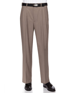 GIOVANNI UOMO Mens Pleated Front Expandable Waist Dress Pants