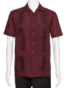 Mens Embroidered Guayabera Shirt