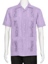 Mens Embroidered Guayabera Shirt