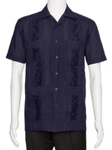 Mens Embroidered Guayabera Shirt