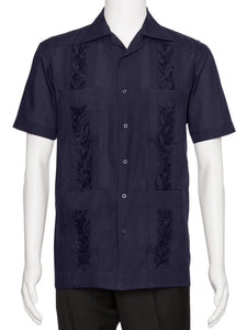 Mens Embroidered Guayabera Shirt