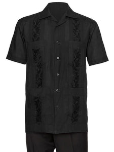 Mens Embroidered Guayabera Shirt