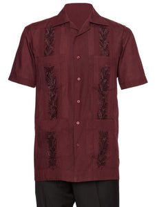 Mens Embroidered Guayabera Shirt