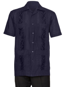 Mens Embroidered Guayabera Shirt