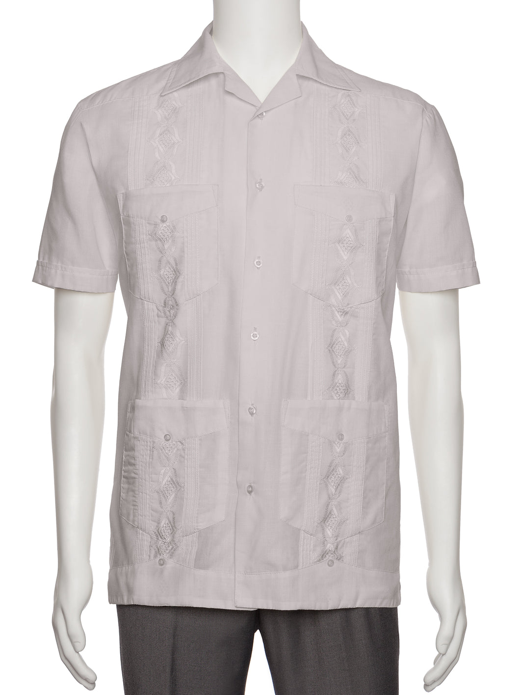 Mens Embroidered Guayabera Shirt