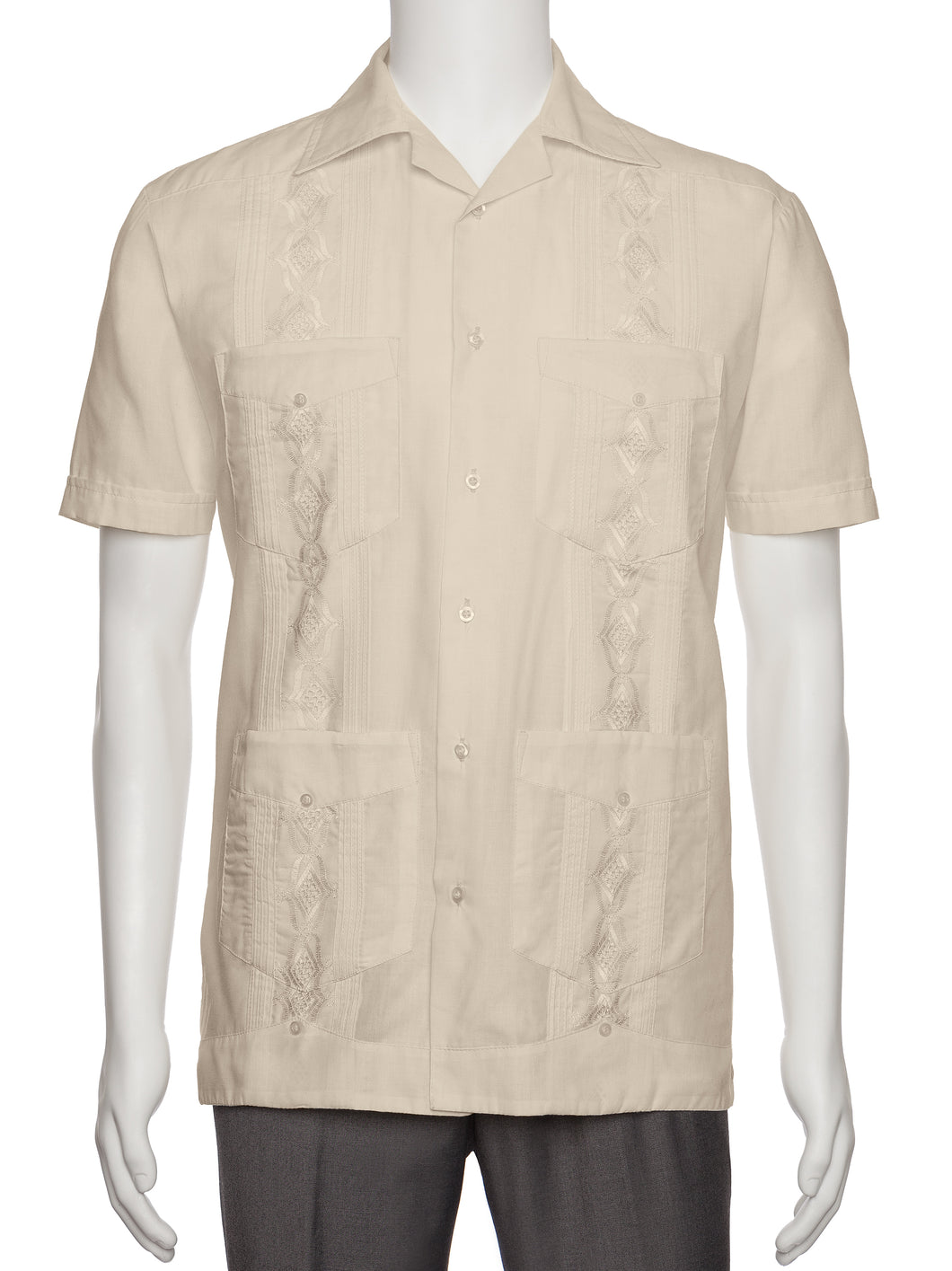 Mens Embroidered Guayabera Shirt