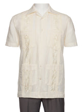 Load image into Gallery viewer, Mens Embroidered Guayabera Shirt
