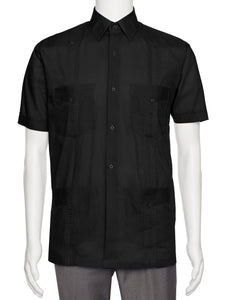 Mens Short Sleeve Guayabera Shirt