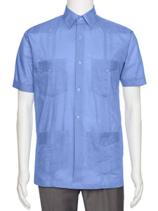 Mens Short Sleeve Guayabera Shirt