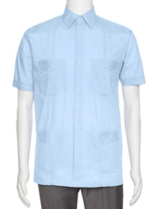 Mens Short Sleeve Guayabera Shirt