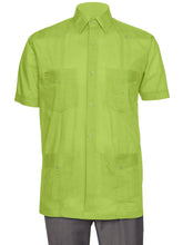 Load image into Gallery viewer, Mens Short Sleeve Guayabera Shirt
