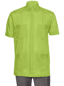 Mens Short Sleeve Guayabera Shirt