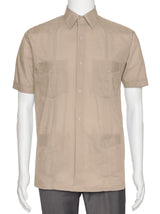 Mens Short Sleeve Guayabera Shirt
