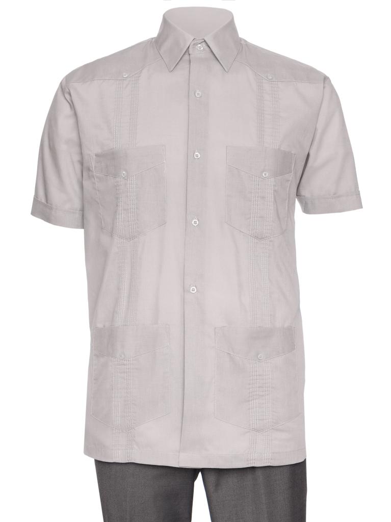 Mens Short Sleeve Guayabera Shirt