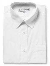 Load image into Gallery viewer, Men&#39;s Traditional Fit White Dress Shirt Short Sleeve &amp; Long Sleeve
