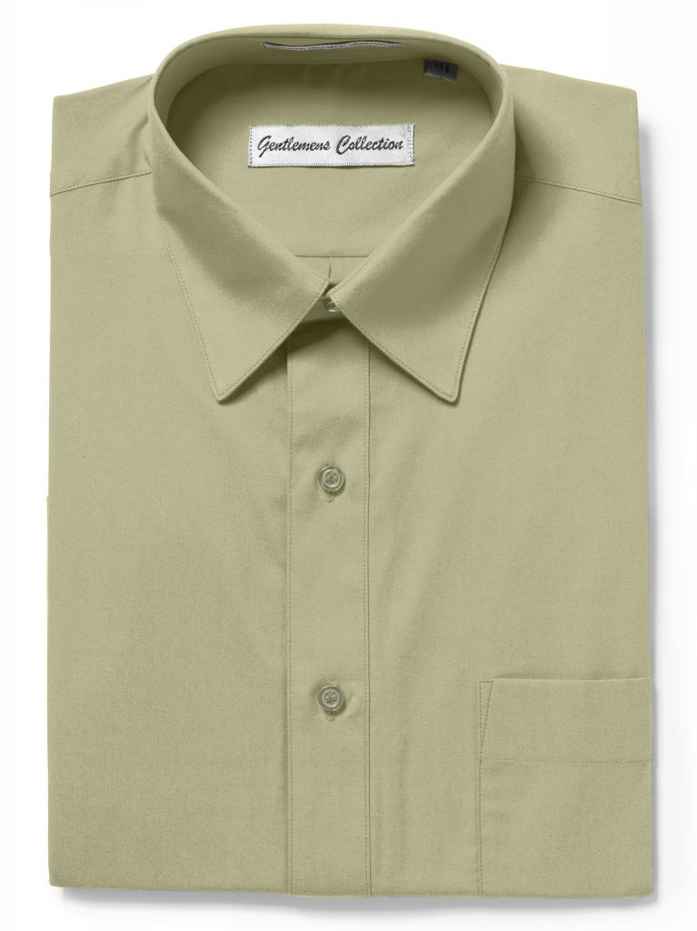 Men's Traditional Fit Lime Dress Shirt Short Sleeve & Long Sleeve