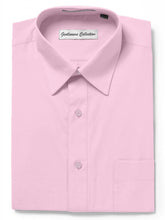 Load image into Gallery viewer, Men&#39;s Traditional Fit Pink Dress Shirt Short Sleeve &amp; Long Sleeve
