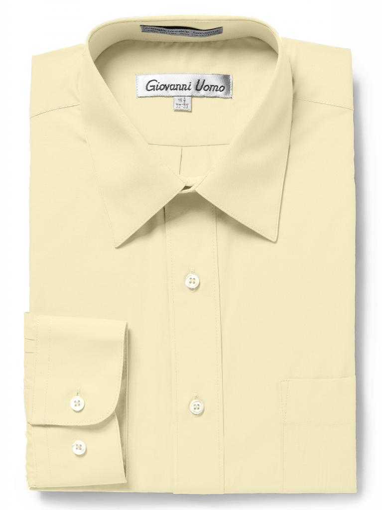 Men's Traditional Fit Soft Butter Dress Shirt Short Sleeve