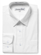 Load image into Gallery viewer, Men&#39;s Traditional Fit White Dress Shirt Short Sleeve &amp; Long Sleeve
