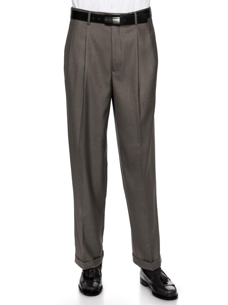 Mens Pleated Front Traditional Fit Dress Pant