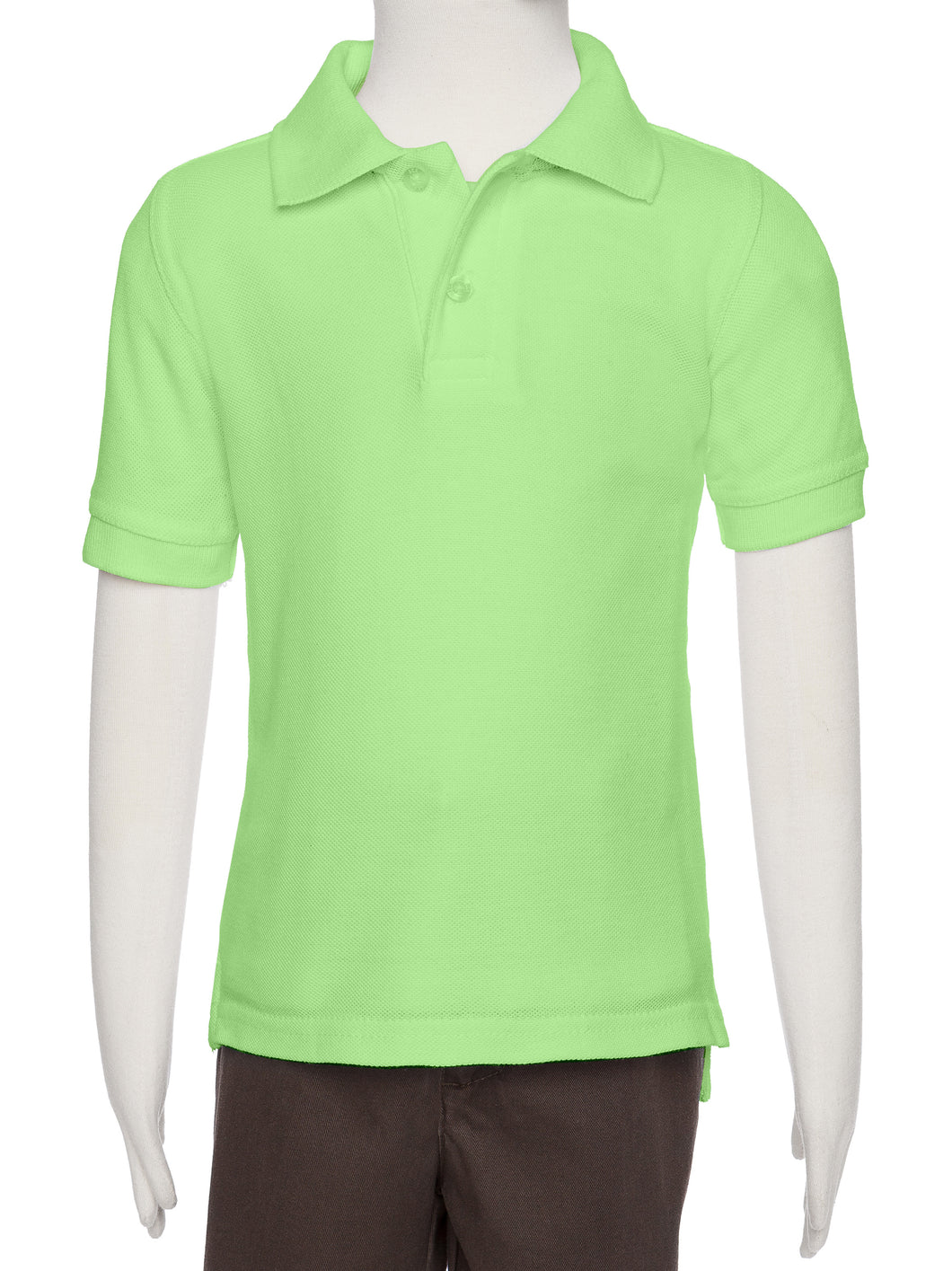 Boys Spring Green Wrinkle-Free Polo Shirt