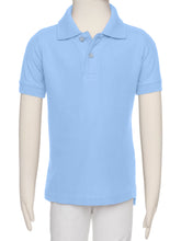 Load image into Gallery viewer, Boys Light Blue Wrinkle-Free Polo Shirt
