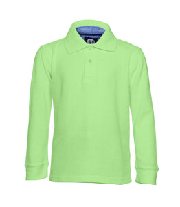 Boys Spring Green Wrinkle-Free Polo Shirt