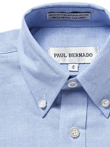 Boys Button Down Oxford Shirt - Short Sleeve