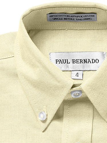 Boys Button Down Oxford Shirt - Short Sleeve