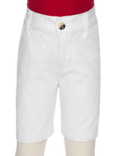 Load image into Gallery viewer, Boys Wrinkle Free Flat Front Twill Shorts - 100% Cotton Machine Wash Slacks
