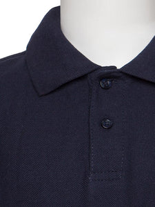 Boys Navy Wrinkle-Free Polo Shirt