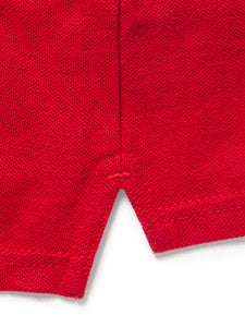 Boys Red Wrinkle-Free Polo Shirt