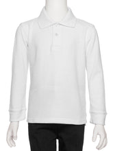 Load image into Gallery viewer, Boys White Wrinkle-Free Polo Shirt
