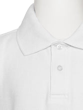 Load image into Gallery viewer, Boys White Wrinkle-Free Polo Shirt
