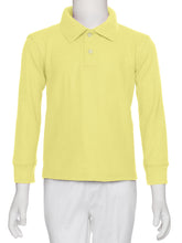 Load image into Gallery viewer, Boys Yellow Wrinkle-Free Polo Shirt
