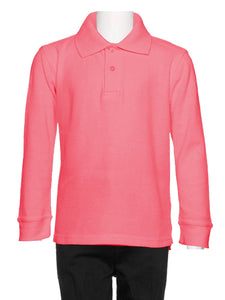 Boys Coral Wrinkle-Free Polo Shirt