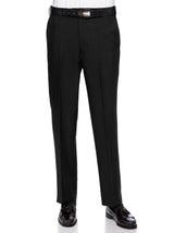 RGM Men's Flat-Front Comfort Waist Dacron Dress Pant