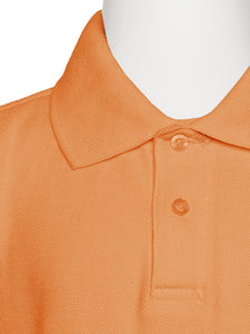 Boys Tangerine Wrinkle-Free Polo Shirt