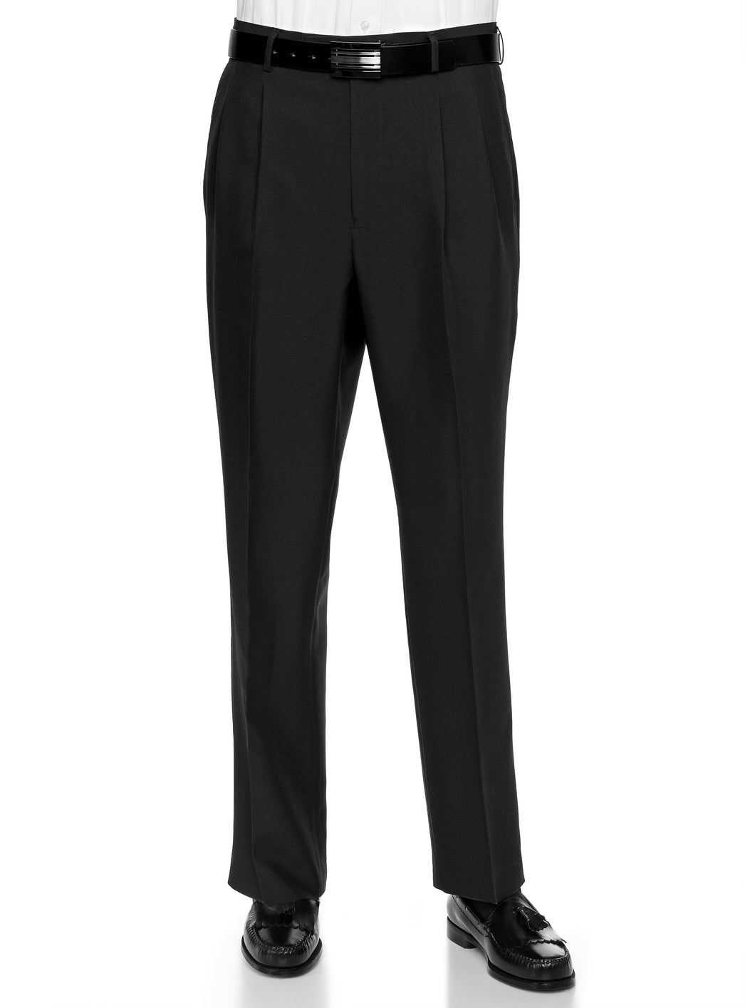 RGM Men's Work to Weekend Microfiber Performance Traditional Fit Pleated Dress Pant