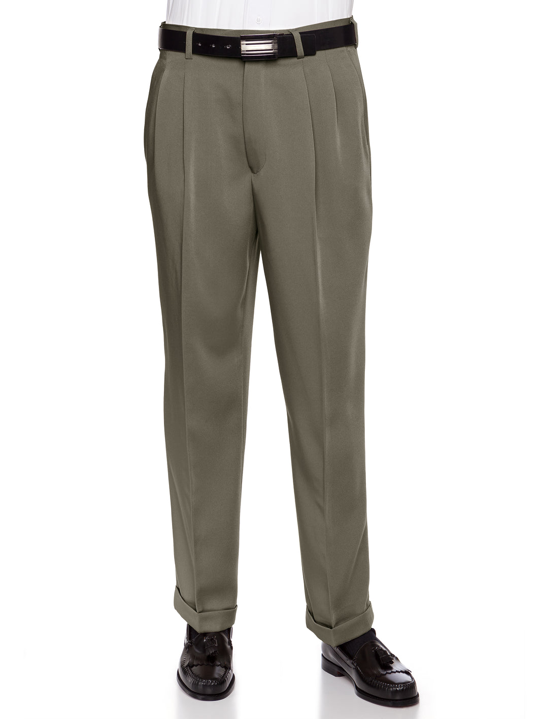 RGM Men's Work to Weekend Microfiber Performance Traditional Fit Pleated Dress Pant