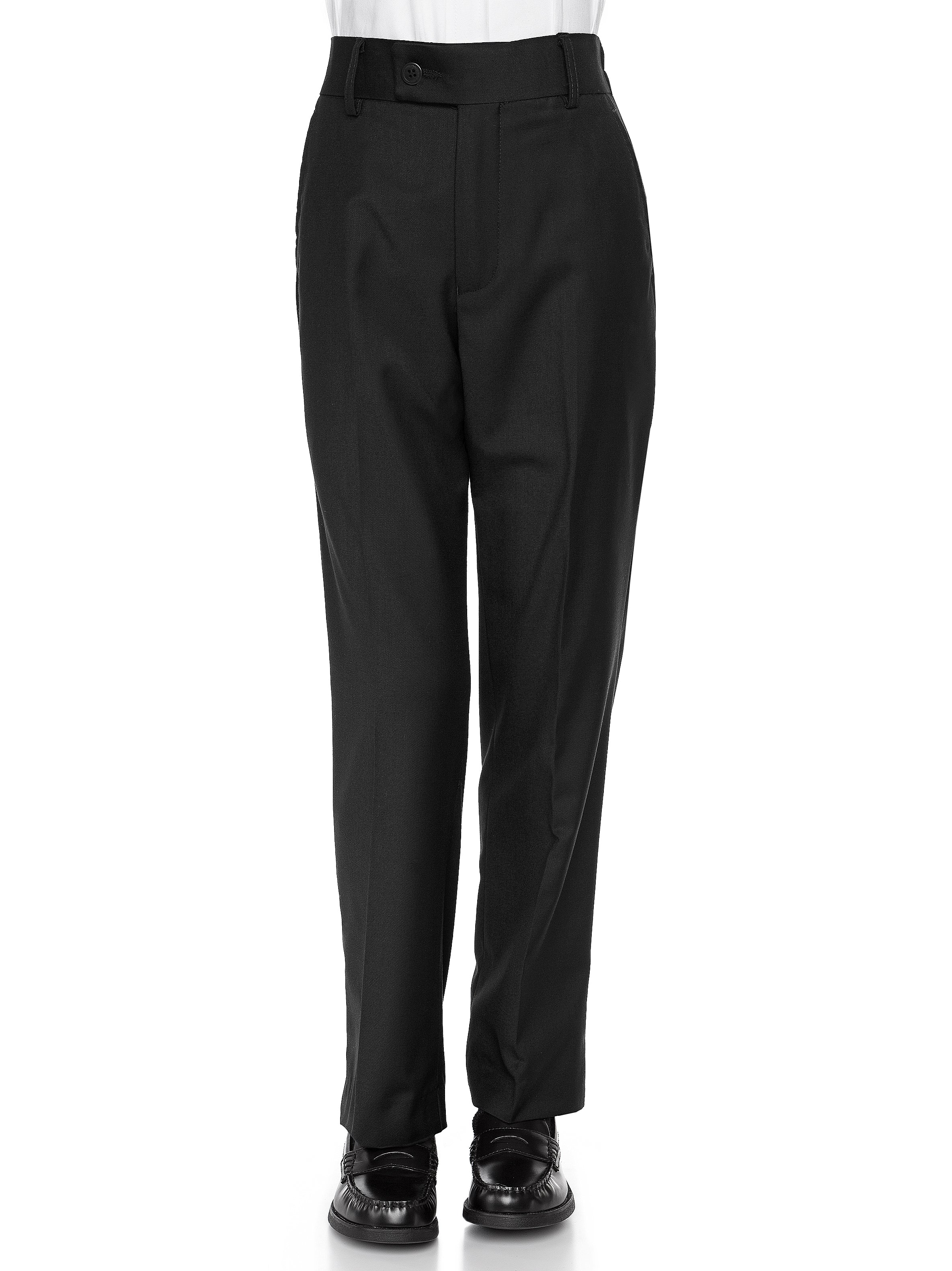 Boys Dress Pants Flat-Front - Slim fit Dress Slacks