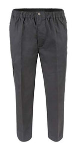 AKA Wrinkle Free Men's Full Elastic Waist Twill Casual Pant - Large Sizes