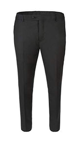 RGM Mens Slim fit Dress Pants Flat-Front - Modern Formal Business Wrinkle Free No Iron