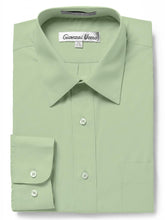 Load image into Gallery viewer, Men&#39;s Traditional Fit Mint Green Dress Shirt Short Sleeve &amp; Long Sleeve
