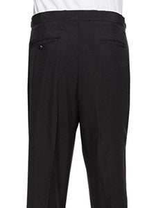 RGM Men's Tuxedo Pants Side Satin Stripe - Flat Front